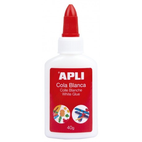 APLI 12848 - Cola, 40 g, color blanco