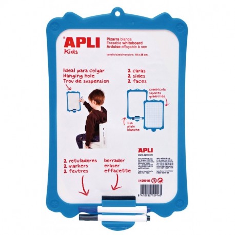 APLI Kids 12916 - Pizarra rígida con borrador y rotuladores