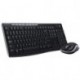 Logitech MK270 - Pack de teclado y ratón 2.4 GHz, inalámbrico, Windows, QWERTY Español , negro
