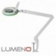 Lumeno Lámpara lupa, lámpara de trabajo, lámpara cosmética con 96 LEDs, verde, 721XGN, para salones de cosmética, consultas, 