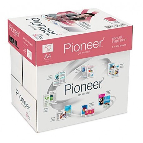 PIONEER CP30800190 - Caja de 5 paquetes de papel multifuncion, 500 h, 80 g, A4