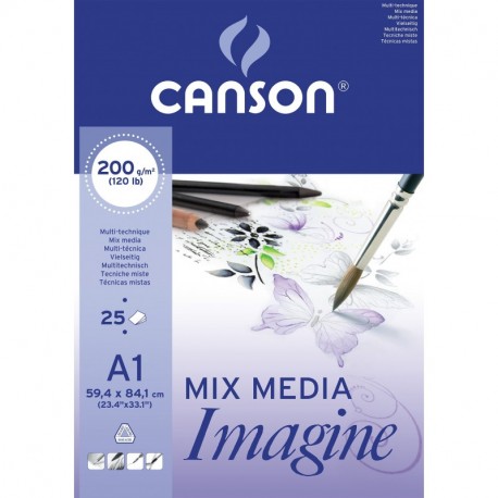 Canson - CANSON Bloc a dessin Imagine, format A1, 200 g/m2