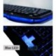 Aula azul LED retroiluminado Iluminado Multimedia Gaming Teclado y Ratón Kit