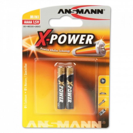 Ansmann 1510-0005 / 2x AAAA LR61 - Pila alcalina / 1,5V