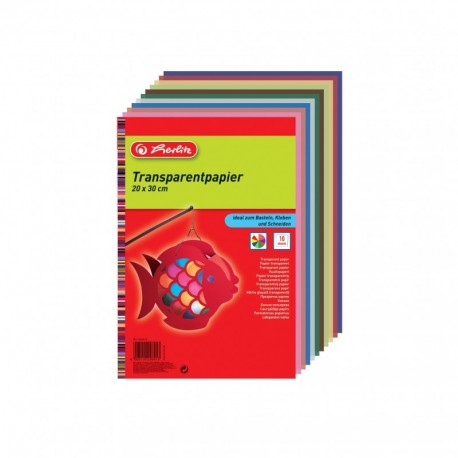 Herlitz 246413 - Papel para manualidades 5 sobres de 10 hojas, 20 x 30 cm 