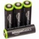 AmazonBasics - Juego de 4 pilas recargables AA Ni-MH precargadas, 1000 ciclos, 2000 mAh/mínimo 1900 mAh - La cubierta exter