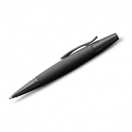 Faber-Castell 148690 - Bolígrafo E-motion, con cuerpo en aluminio negro, graduación B