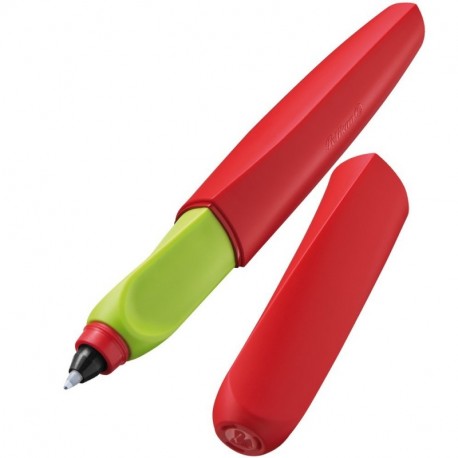Pelikan - Bolígrafo de punta rodante, color rojo y verde