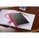 Oxford Black n Red 100080459 - Cuaderno de tapa dura con rayas, 192 páginas, A5, 90 g/m², incluye marcapáginas , color rojo