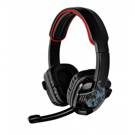 Trust Gaming GXT 340 - Auriculares gaming de diadema cerrados con micrófono, control remoto integrado, reducción de ruido , 