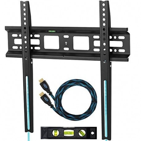 Cheetah APFMSB - Soporte de Pared para televisor de 20-55 Pulgadas hasta VESA 400 y 52 kg , Incluye Cable HDMI de 3 m de Twi