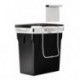 simplehuman CW1643 Cubo para armario con marco resistente, acero, negro