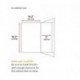 simplehuman CW1643 Cubo para armario con marco resistente, acero, negro