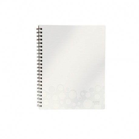 Leitz Bebop - Cuaderno 80 hojas, Blanco, A4, 80 g/m², Encuadernación espiral, 248 mm 