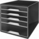Leitz Cube - Cajonera 5 cajones , color negro