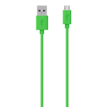 Belkin MixIt - Cable micro-USB de carga y sincronización para smartphones y tabletas, 2 m verde