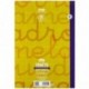Lamela 7FTE004N - Cuaderno con espiral, tipo folio, color amarillo
