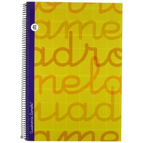 Lamela 7FTE004N - Cuaderno con espiral, tipo folio, color amarillo