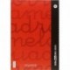 Lamela 7FTE004R - Cuaderno con espiral, tipo folio, color rojo, franja de colores surtidos