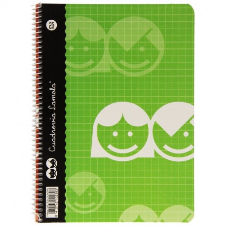 Lamela, Cuaderno básico, 40 hojas, 2.5 mm, 07002, Surtido: Modelos/Colores Aleatorios,