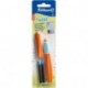 Pelikan - Bolígrafo de punta rodante, color naranja y azul