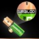 Duracell HR06-P - Pack de 4 pilas recargable con tecnología NiMH , color verde y dorado