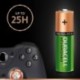 Duracell HR06-P - Pack de 4 pilas recargable con tecnología NiMH , color verde y dorado