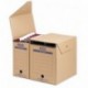 Elba Standard 83525 - Caja archivadora para colgar archivado sistemático con sistema de lengüetas, 6 unidades , color marrón