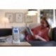 Philips Avent SCD580/00 - Vigilabebes DECT con proyector luz de compañía conestrellas, alcance de hasta 330 m, pilotos LED pa