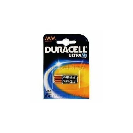 Duracell – Lote de 2 Pilas Ultra AAAA – 1.5 V – Pilas alcalinas AAAA