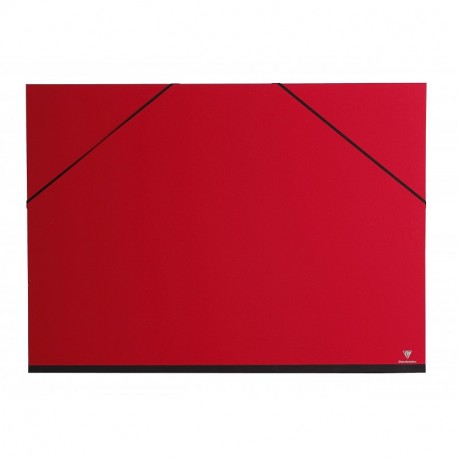 Clairefontaine 44405C - Carpeta de dibujo con gomas A2 , rojo