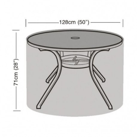 Garland Funda de Mesa Redonda de 4 – 6 plazas Impermeable para jardín de Polietileno