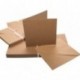 Papermania 50 x tarjetas cuadradas de cartulina reciclada 13,5 cm , color marrón