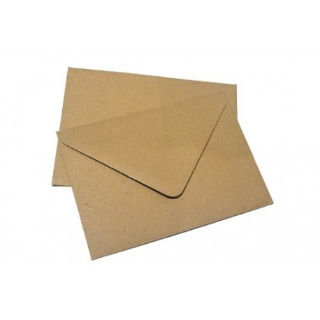 Lot de 100 enveloppes en papier Kraft recyclé Marron moucheté Format C6 114 x 162 mm A6