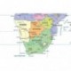 África Mapa Político laminado de papel, color, A1 Tamaño, 59,4 x 84,1 cm