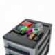 IRIS 130006 - Atril de Oficina, plástico, 10 cajones, Color Negro y Transparente