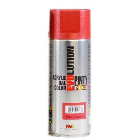 PINTURA ACRILICA METALIZADA SPRAY 520cc ROJO 