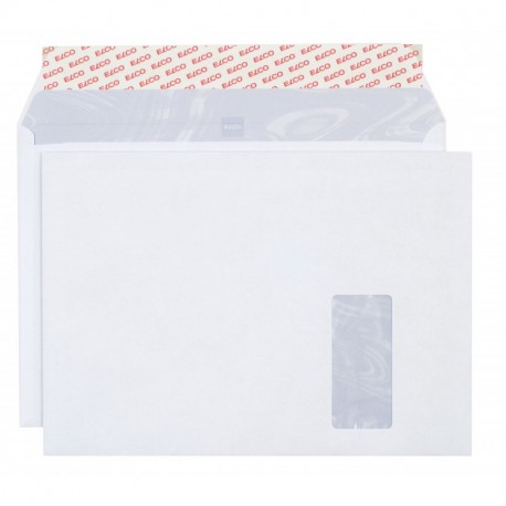 Elco 64589 - Caja de 250 sobres con ventana C4 , color blanco