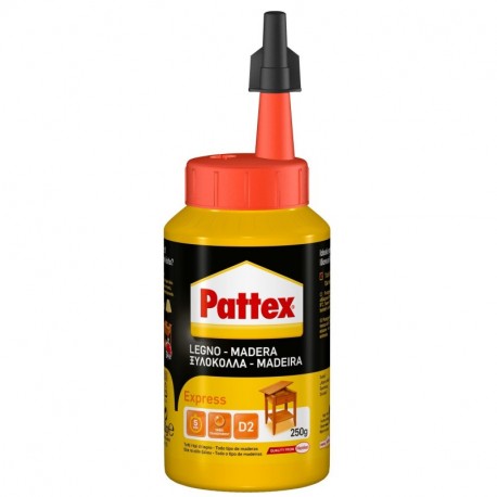 Pattex Cola para madera , de rápido secado y con un acabado transparente, 250 gr