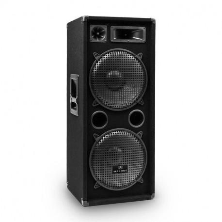 Malone PW-2222 • Altavoz de rango completo • Atavoz pasivo 3 vías • máx. 1000 W • Subwoofer 2 x 30 cm • Corneta medios • Twit