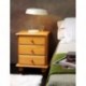 Dogar Altea Mesita 3 cajones, Pino, Miel, 55x48x34 cm