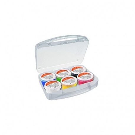 Primo - Maletín de pintura de dedos de 6 colores - 100 g