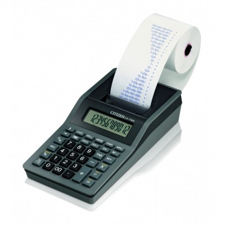 Citizen CX-77BIII - Calculadora Escritorio, AC/Battey, Printing calculator, Negro, Térmico, Botones 
