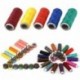Cartuchos de bobina de hilo de poliéster multicolores surtidos 64 y conos de costura de Kurtzy - Todos los efectos de la cost