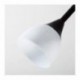 Ikea NOT – Lámpara de pie con lámpara de lectura plástico negro, 176 cm