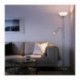 Lámpara de pie IKEA - Con lámpara de lectura - 176 cm de alto - en color blanco