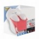 3M Post-It CAT-330 - Dispensador de notas Post-it – Diseño de gato color blanco 7,6 x 7,6 cm – Incluye 1 bloc de Z-notas ad