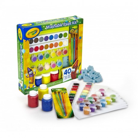 Crayola Set Pinturas Kids 40 pzas 31x30, 54-0155 