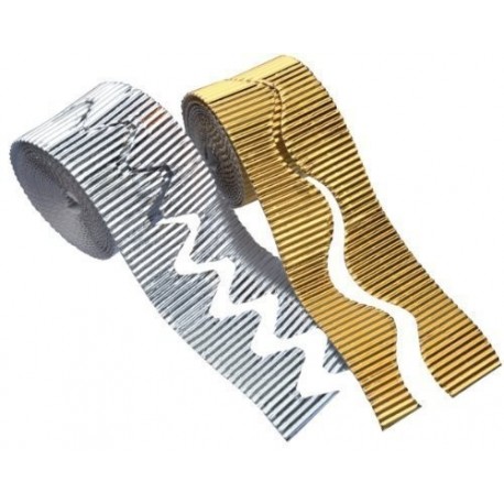 Playbox Corrugado Rollo de papel Oro - 15 x 50 mm - - PBX2470622 