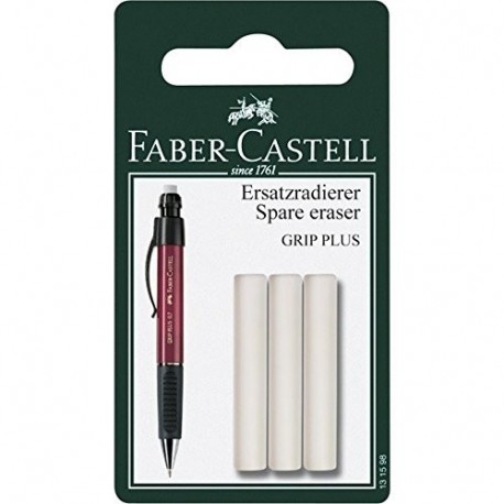 Faber-Castell Grip Plus - Recambio de goma de borrar para lápices